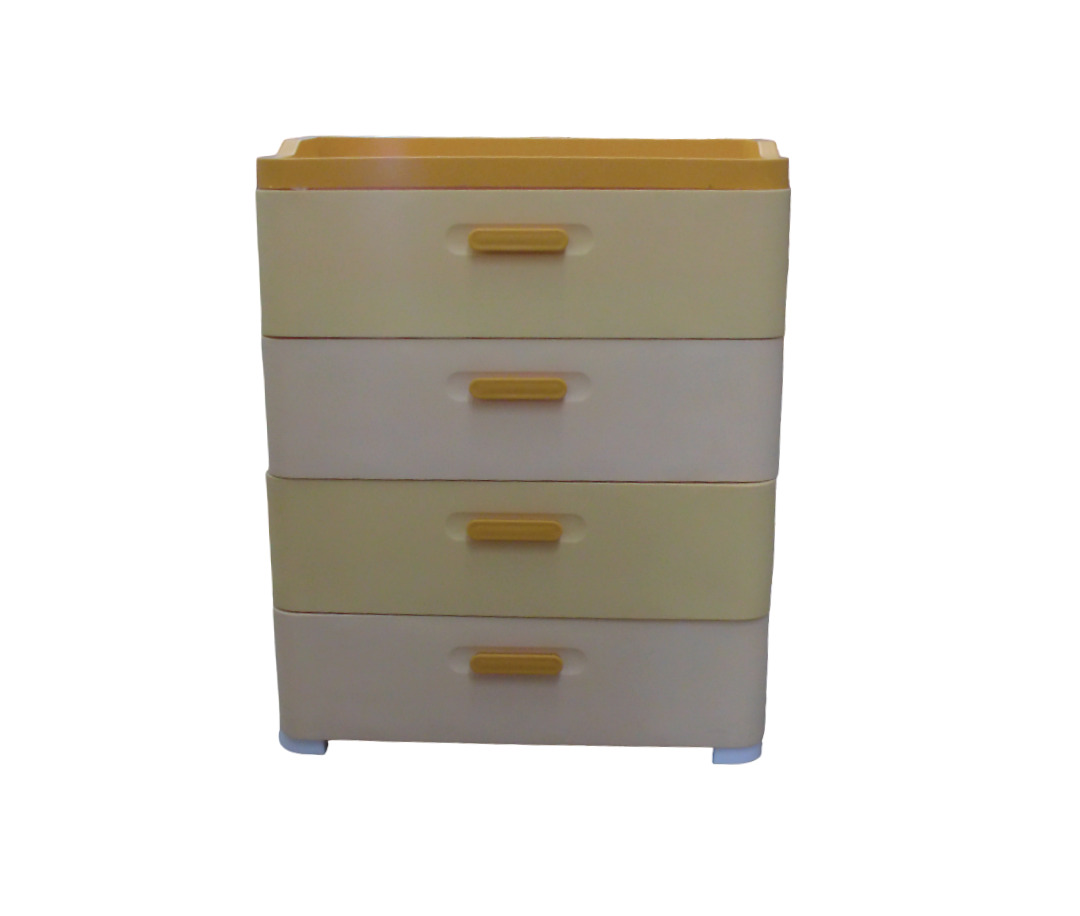 PP 4-DRAWER CABINET 56*29*66CM - ASSTD.COLORS