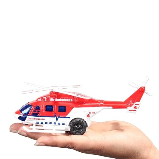 Centy Toys Dhruv Air Ambulance Helicopter Toy,Multicolor, Kids
