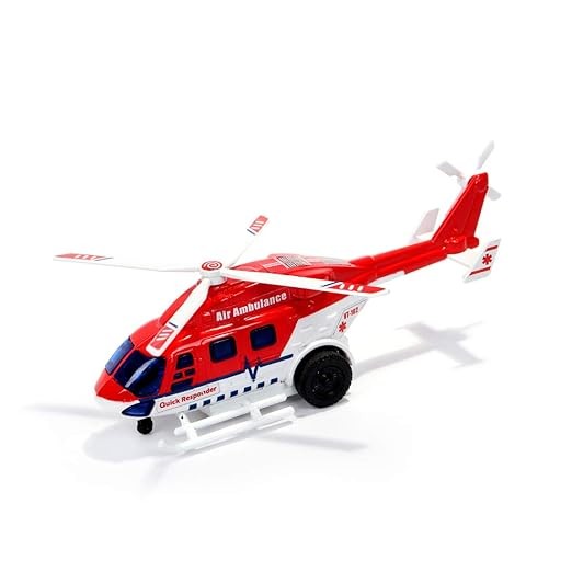 Centy Toys Dhruv Air Ambulance Helicopter Toy,Multicolor, Kids