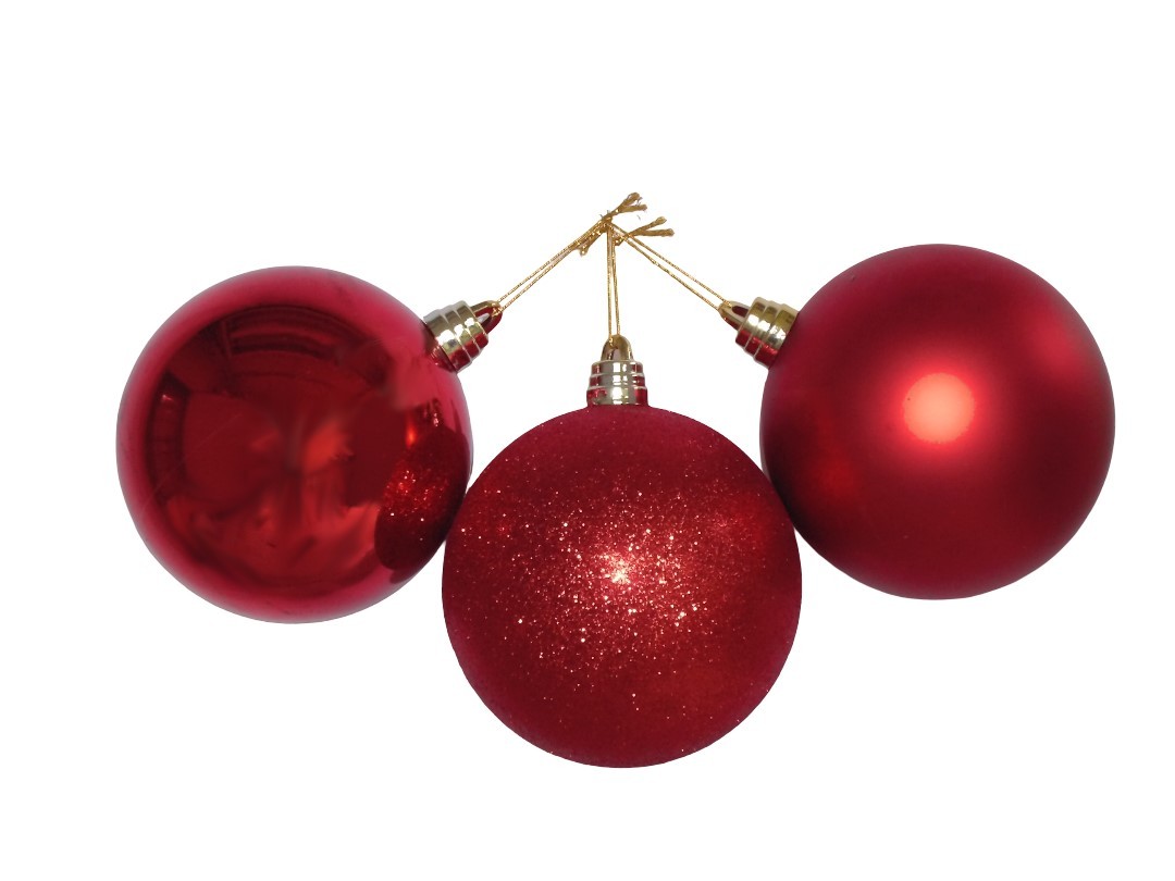 Toyz Christmas Tree Decorations 4 cm Ball Ornaments Shatterproof Hanging Balls Christmas Tree Decoration Items - Decorations for Christmas Tree Festive