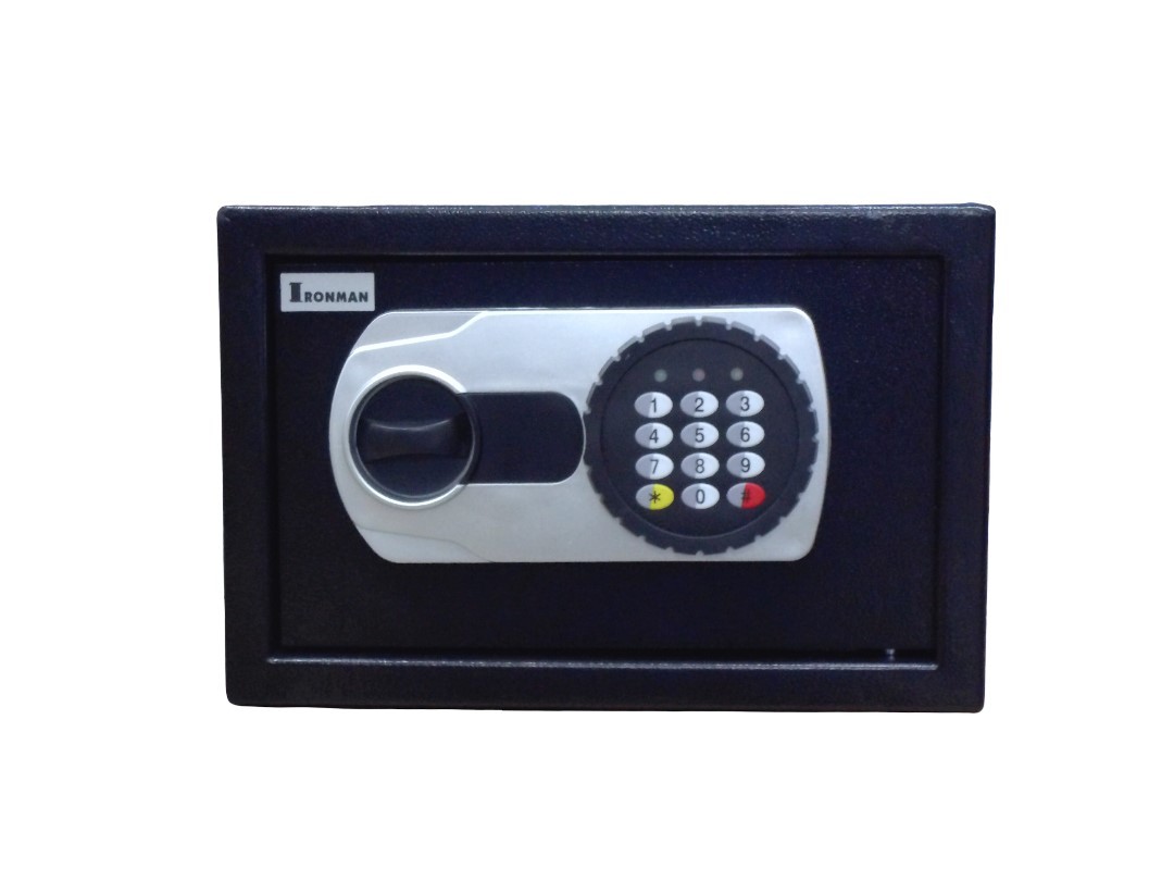 Digital Safe Locker for Home & Office – Digital Lock, 1-Way Unlocking (Password), Size: 200H x 300W x 200D mm, Weight: 5.15kg, 2-Year Warranty (Black)