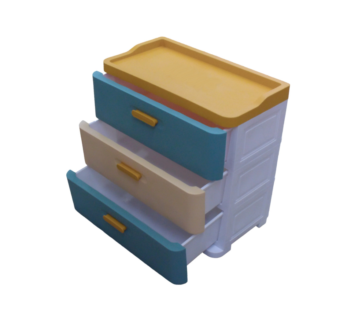 PP 3-DRAWER CABINET 56*29*50CM - ASSTD.COLORS