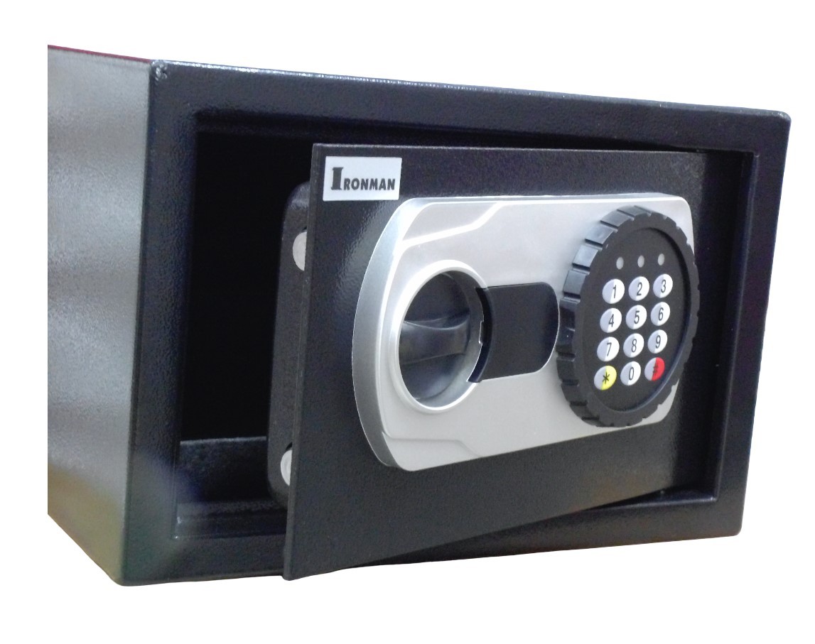 Digital Safe Locker for Home & Office – Digital Lock, 1-Way Unlocking (Password), Size: 200H x 300W x 200D mm, Weight: 5.15kg, 2-Year Warranty (Black)