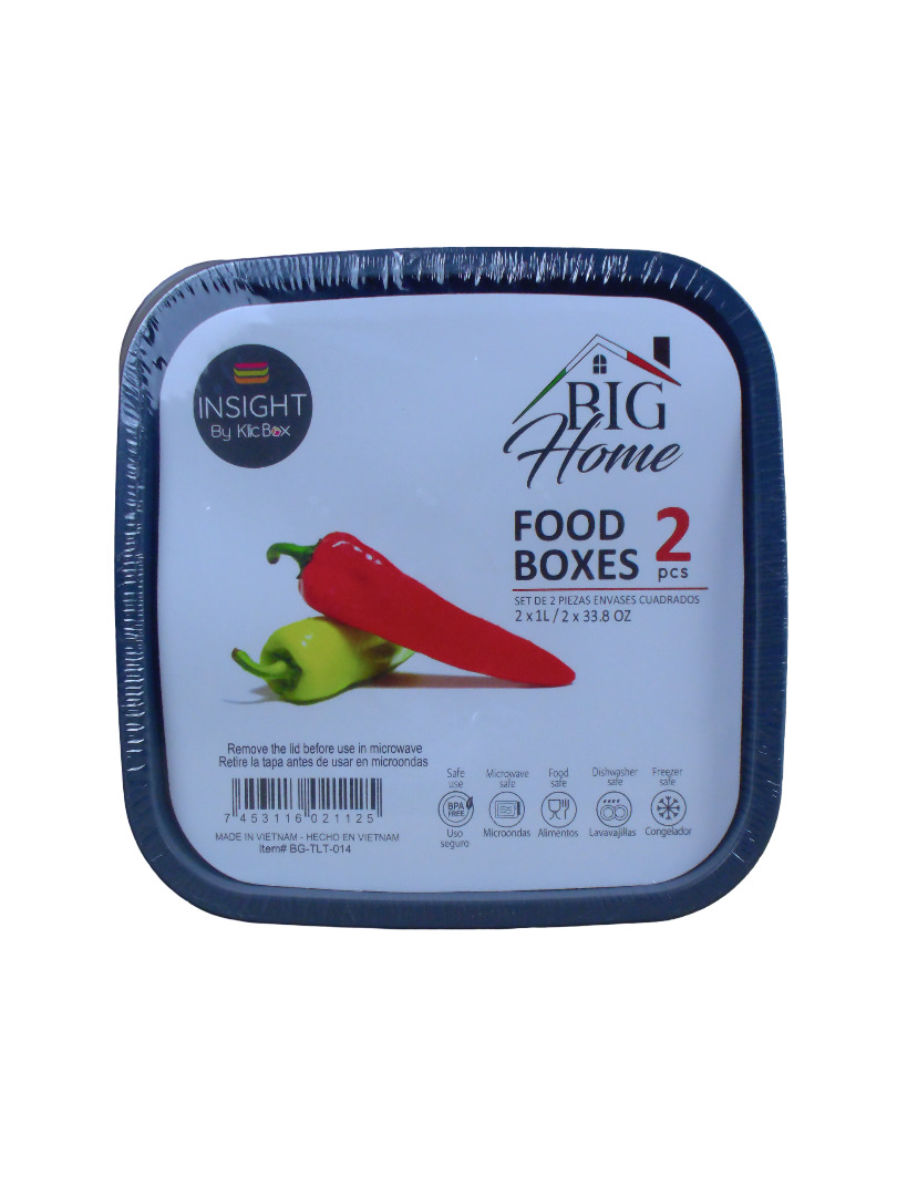2PC. PLASTIC FOOD CONTAINER