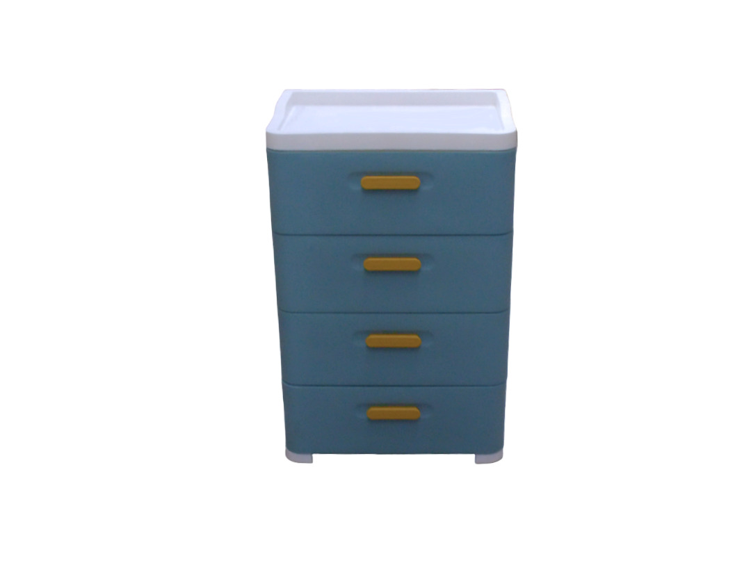 PP 5-DRAWER CABINET 45*29*83CM-WHT/GRY/BLE/BG