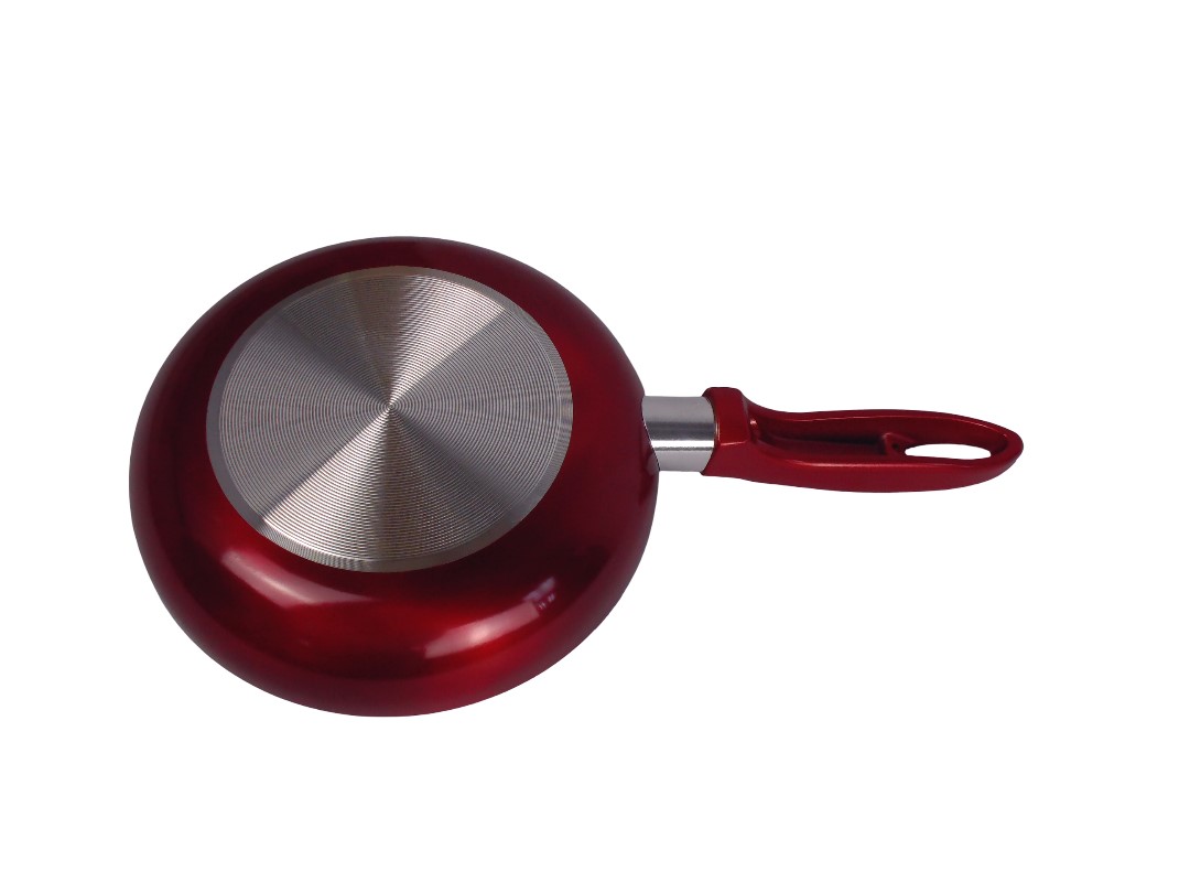 C/C 20CM NON STICK FRYPAN METALLIC RED FINISH