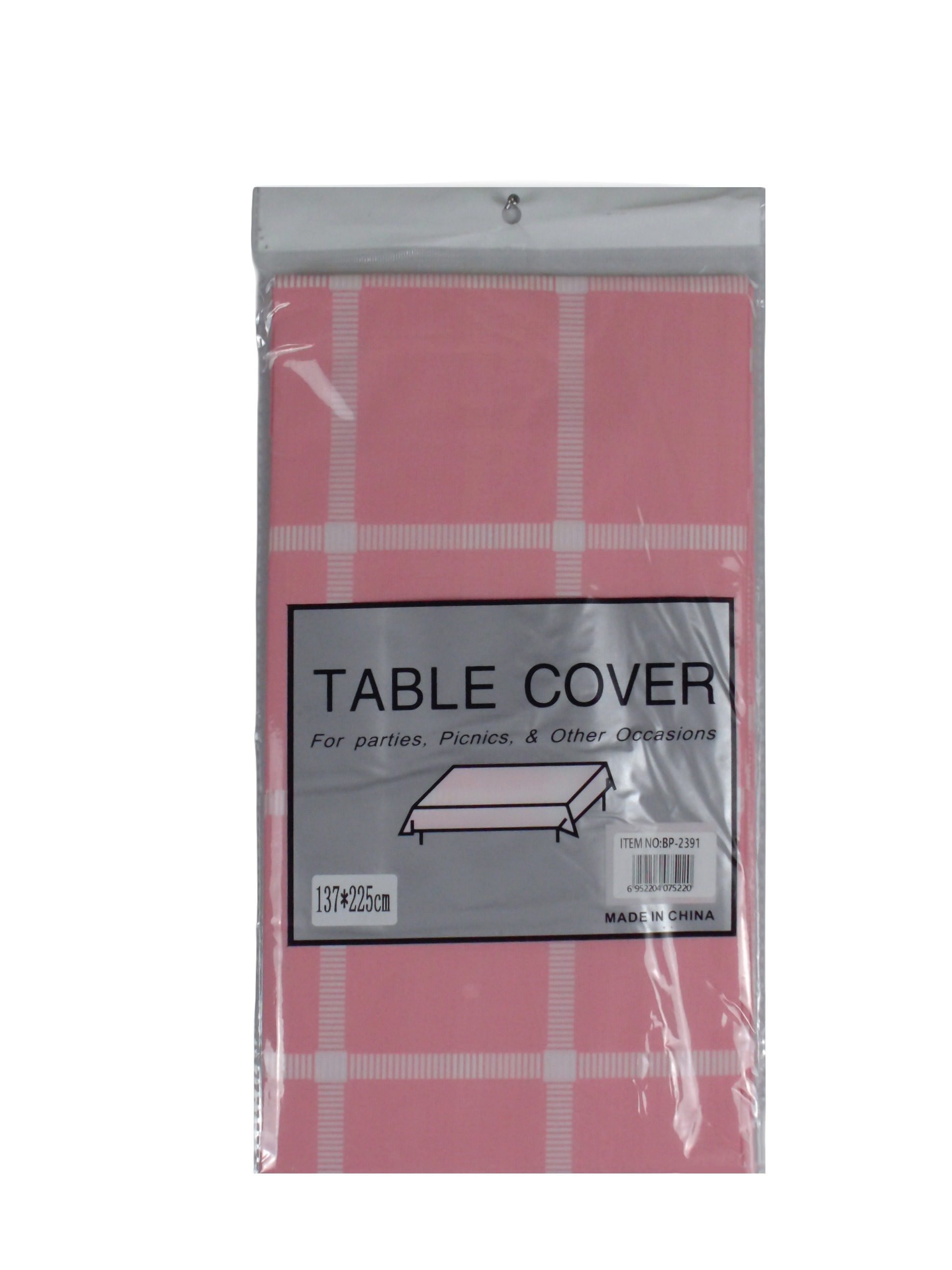 PLASTIC TABLE COVER 137*225CM