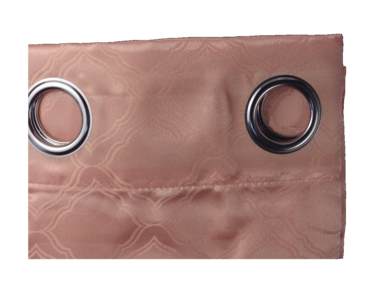 52*90" SHINY JACQ.MORROCCAN CURTAIN - ROSE