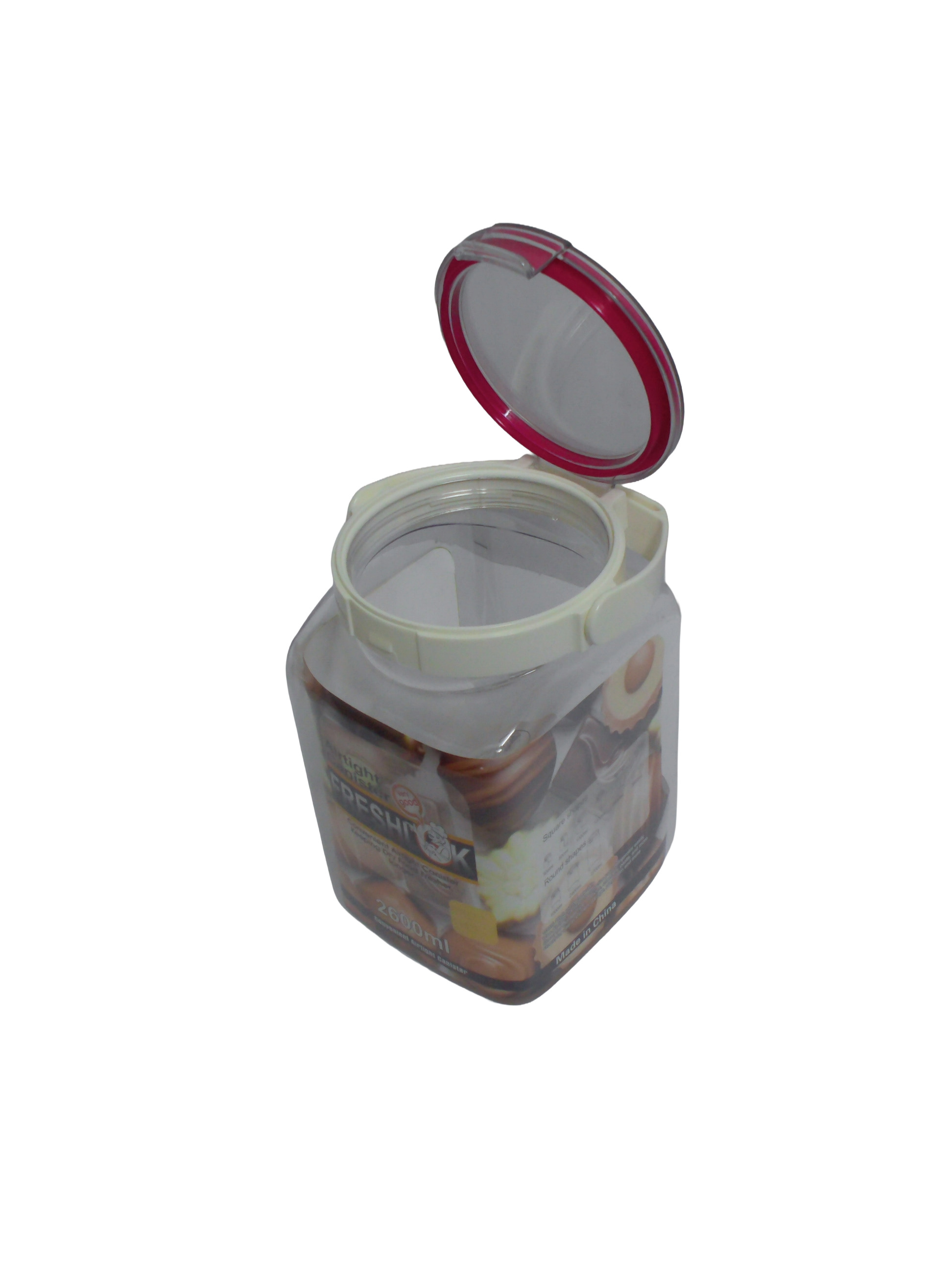 2600ML ROUND PLASTIC FRESHLOCK CANISTER