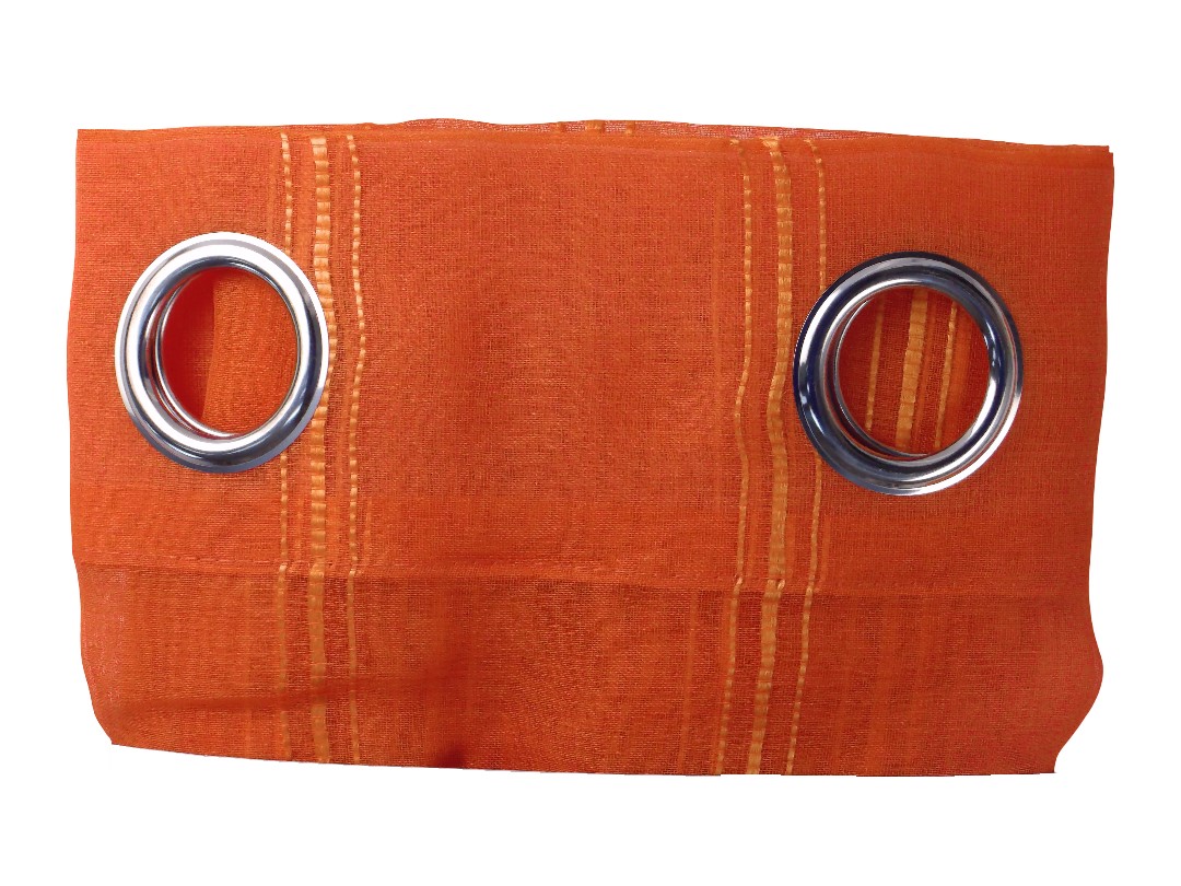54*84" VERTICAL STRIPES CURTAIN - ORANGE