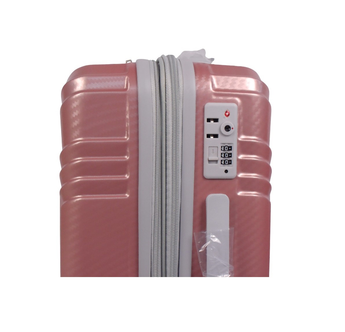 28" PULL ALONG W/4 WHEELS - ROSE GOLD/SILVER