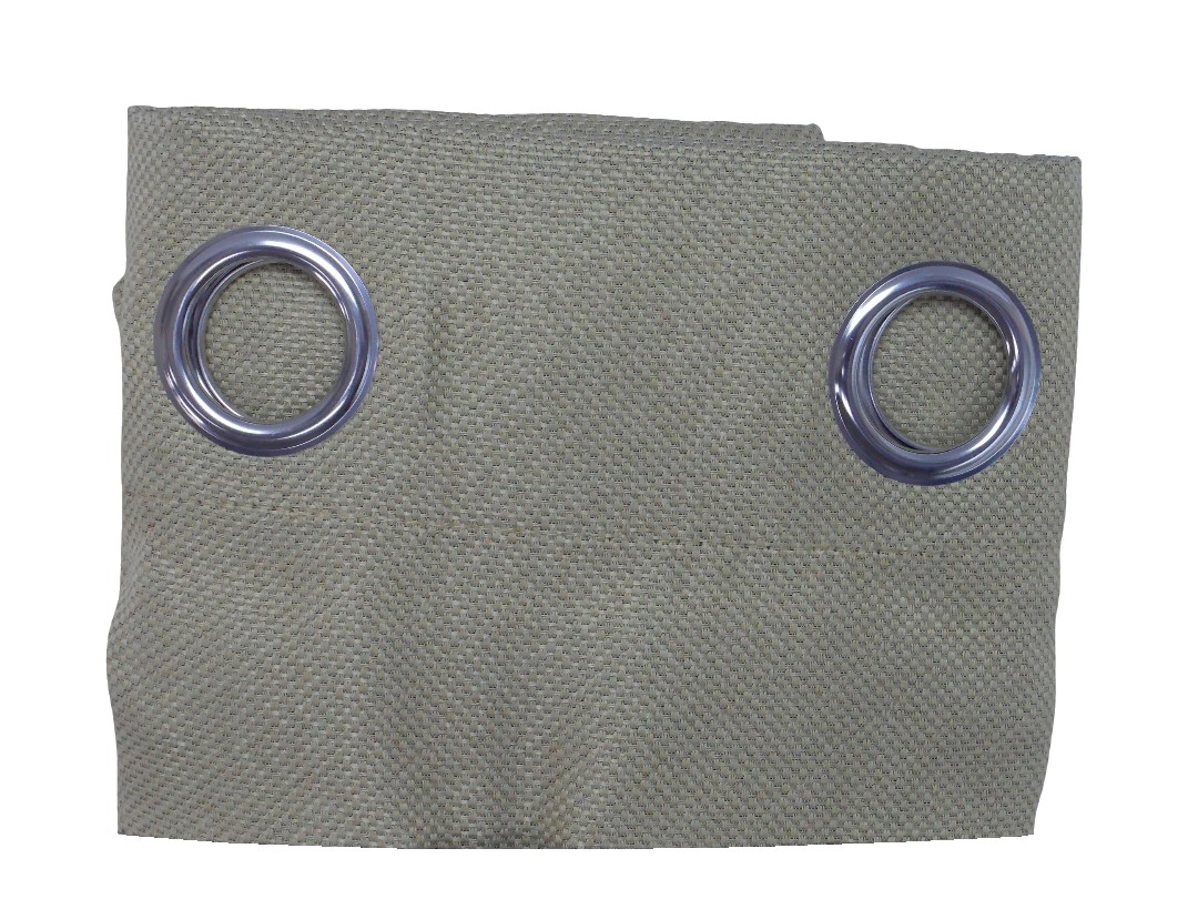 52*90" FAUX LINEN BLACKOUT CURTAIN - BEIGE