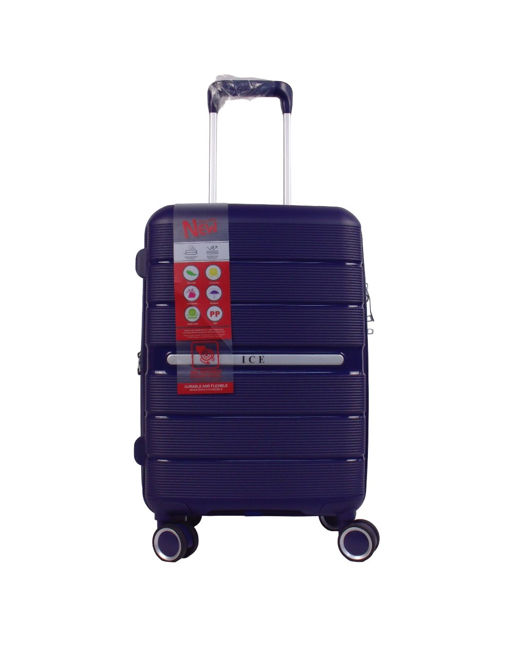 20" PULL ALONG W/4 WHEELS - CORAL BLUE/BLUE