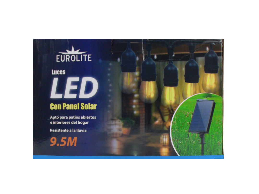 9.5M 10 LIGHT W/SOLAR PANEL 120V