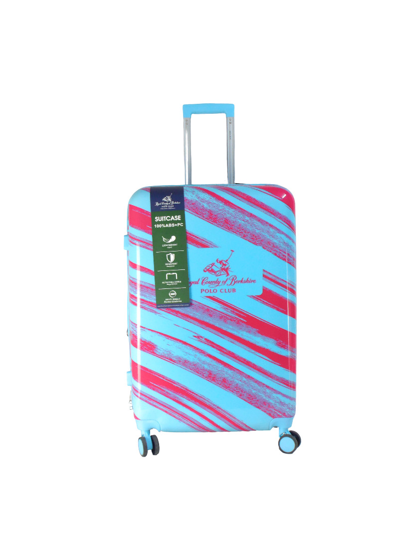 28" PULL ALONG W/4 WHEELS - BLUE+PINK