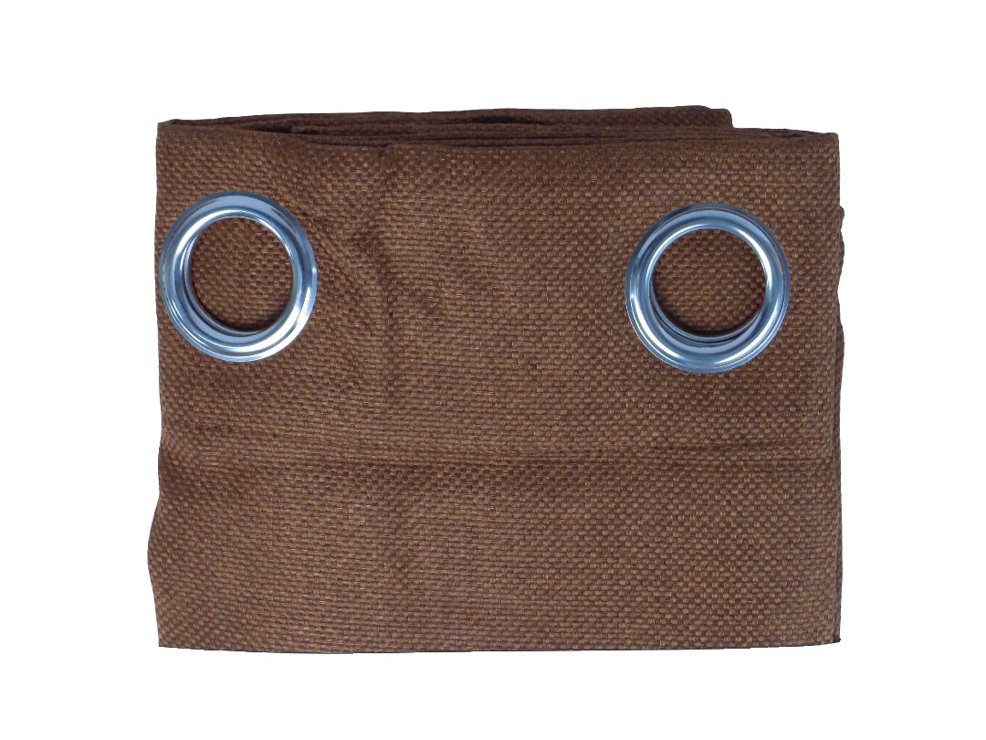 52*90" FAUX LINEN BLACKOUT CURTAIN - COPPER