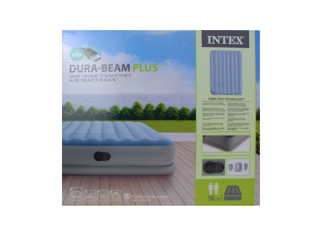 INTEX QUEEN DURA BEAM COMFORT AIRBED