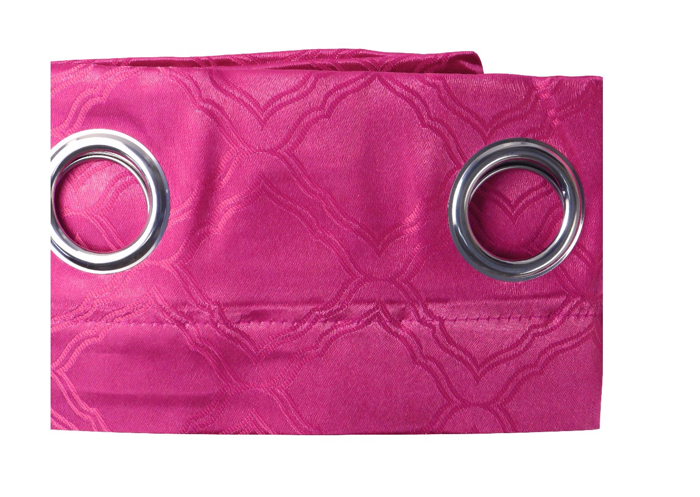 52*90" SHINY JACQ.MORROCCAN CURTAIN - FUCHSIA