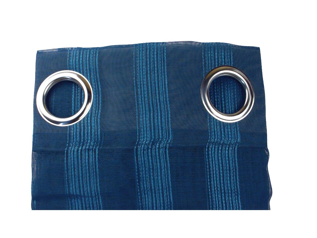 54*84" VERTICAL STRIPES CURTAIN-TEAL