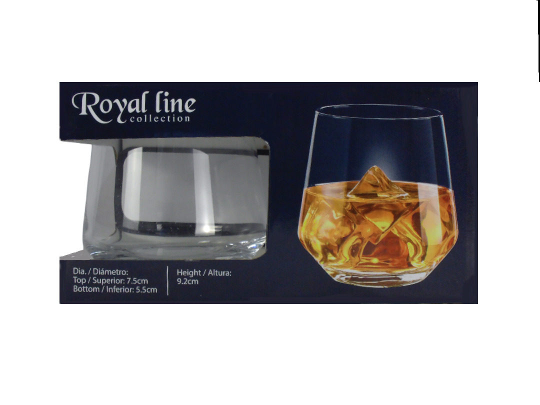 4PCS. SCOTCH GLASS SET - CLEAR